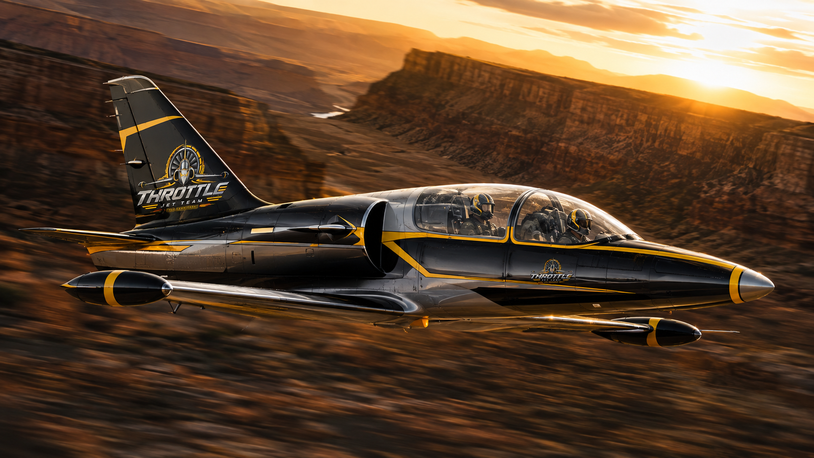Throttle Jet Team L-39 above clouds